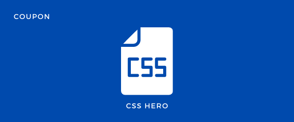 CSS Hero Coupon